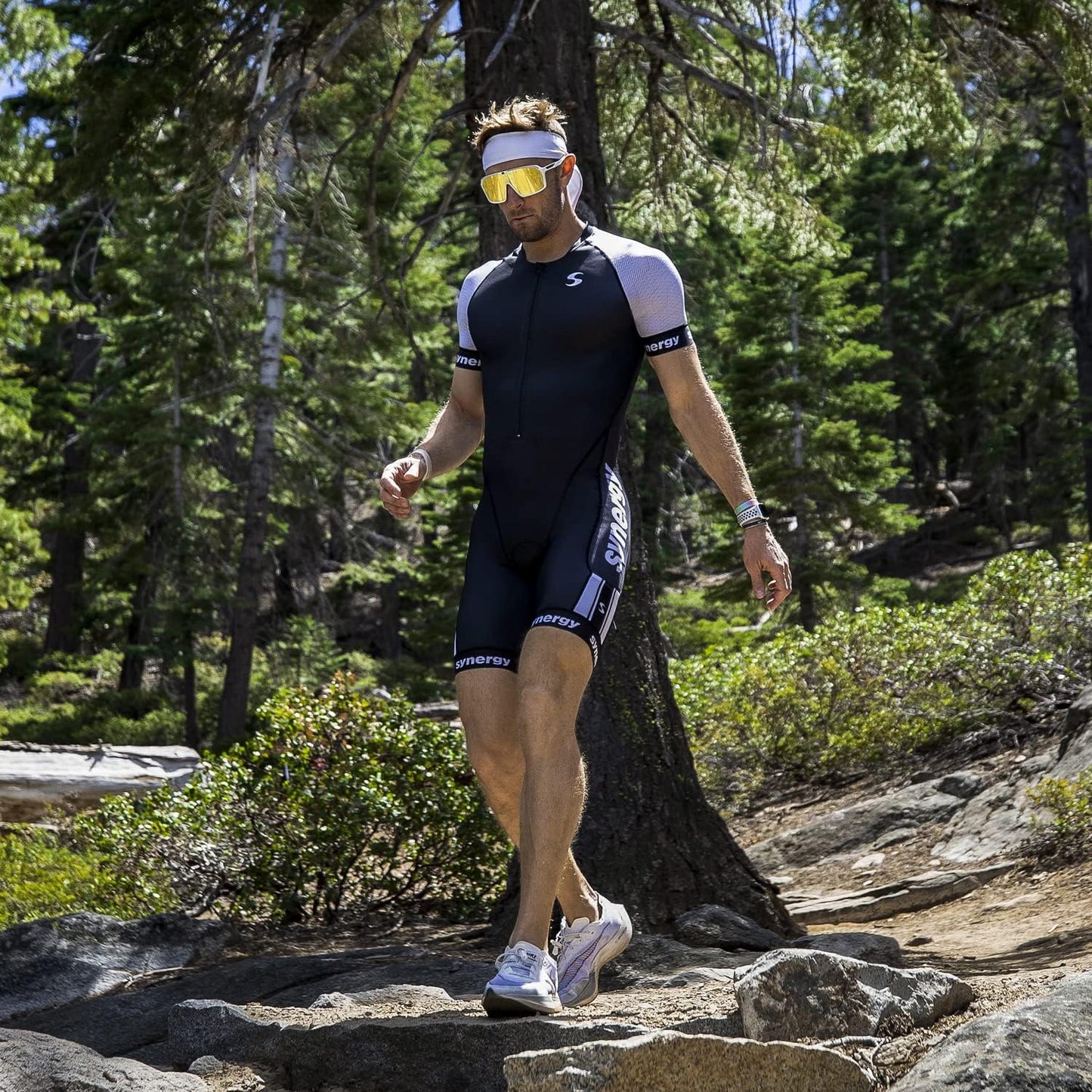 Men's Elite Short Sleeve Triathlon Tri Suit - Performance Fabric | Comfortable Fit