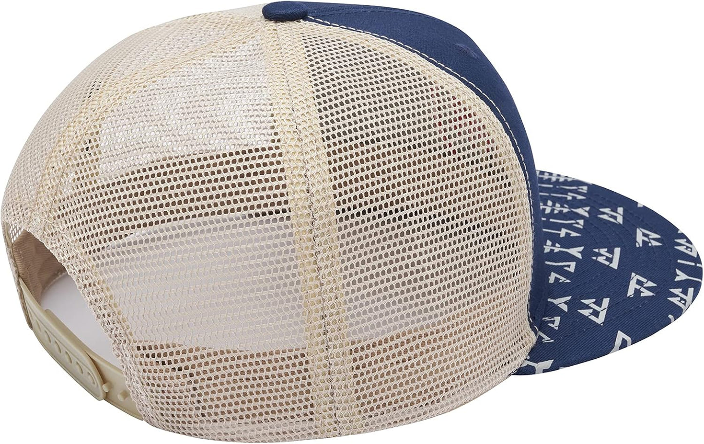 BASSDASH Flat Brim Trucker Cap - Adjustable Snapback Hat for Men & Women | Mesh Back Design