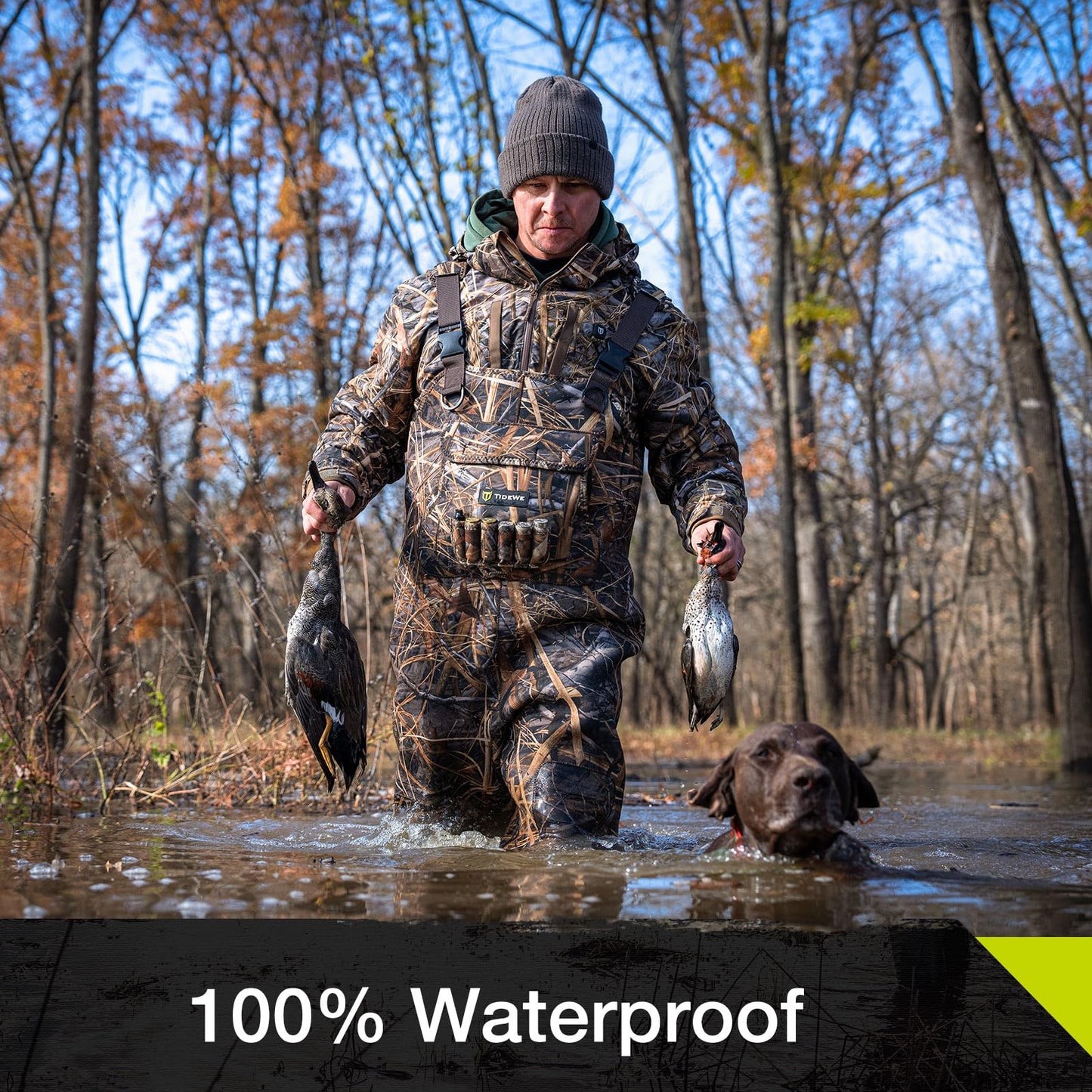 TIDEWE Chest Hunting Waders for Men, Waterproof Neoprene Waders 600G NE11