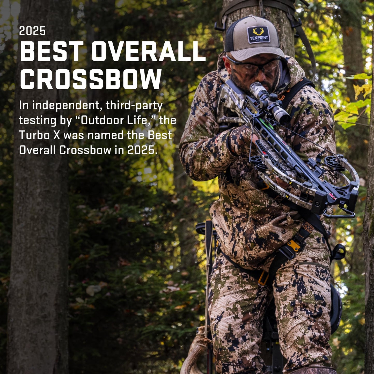 TenPoint Turbo X Crossbow Bundle, Vektra - 415 FPS - Includes 100-Yard RangeMaster 100 Scope, ACUslide Crank Cocking & Safe De-Cocking System, Accessory Kit & Narrow Soft Case