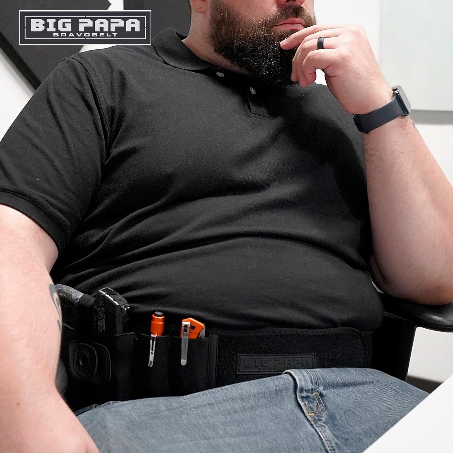Belly Band Holster for Big Guys | Big Papa Edition - Fits 55" to 65" Waist