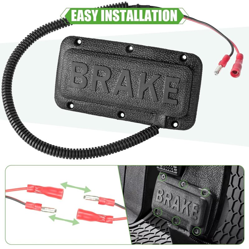 10L0L Universal Golf Cart Brake Light Switch/Brake Pad Switch for Club CAR EZGO and Yamaha Models (2 Packs)