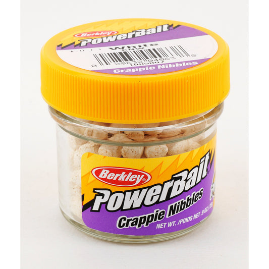 Berkley CNW PowerBait Biodegradable Crappie Nibbles, White, 0.9-Ounce