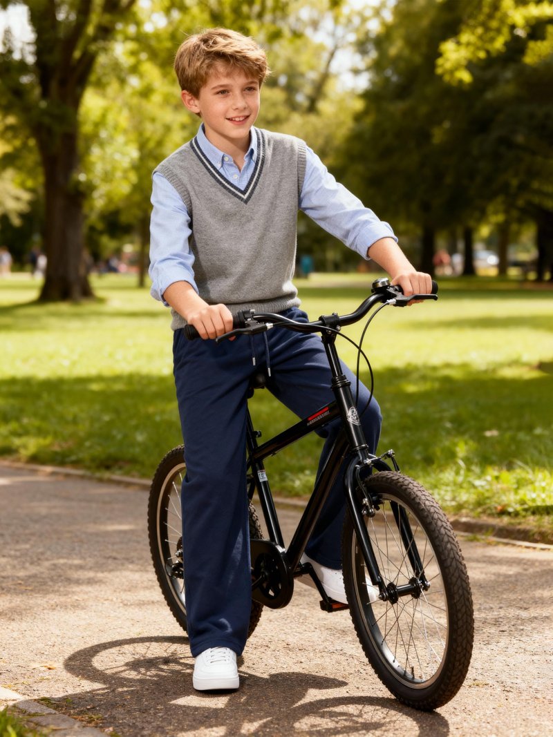 Aocku 3 Pack Boys Sweatpants Wide Leg Boys Athletic Drawstring Joggers Pants Kids Sweatpants Open Bottom Pants