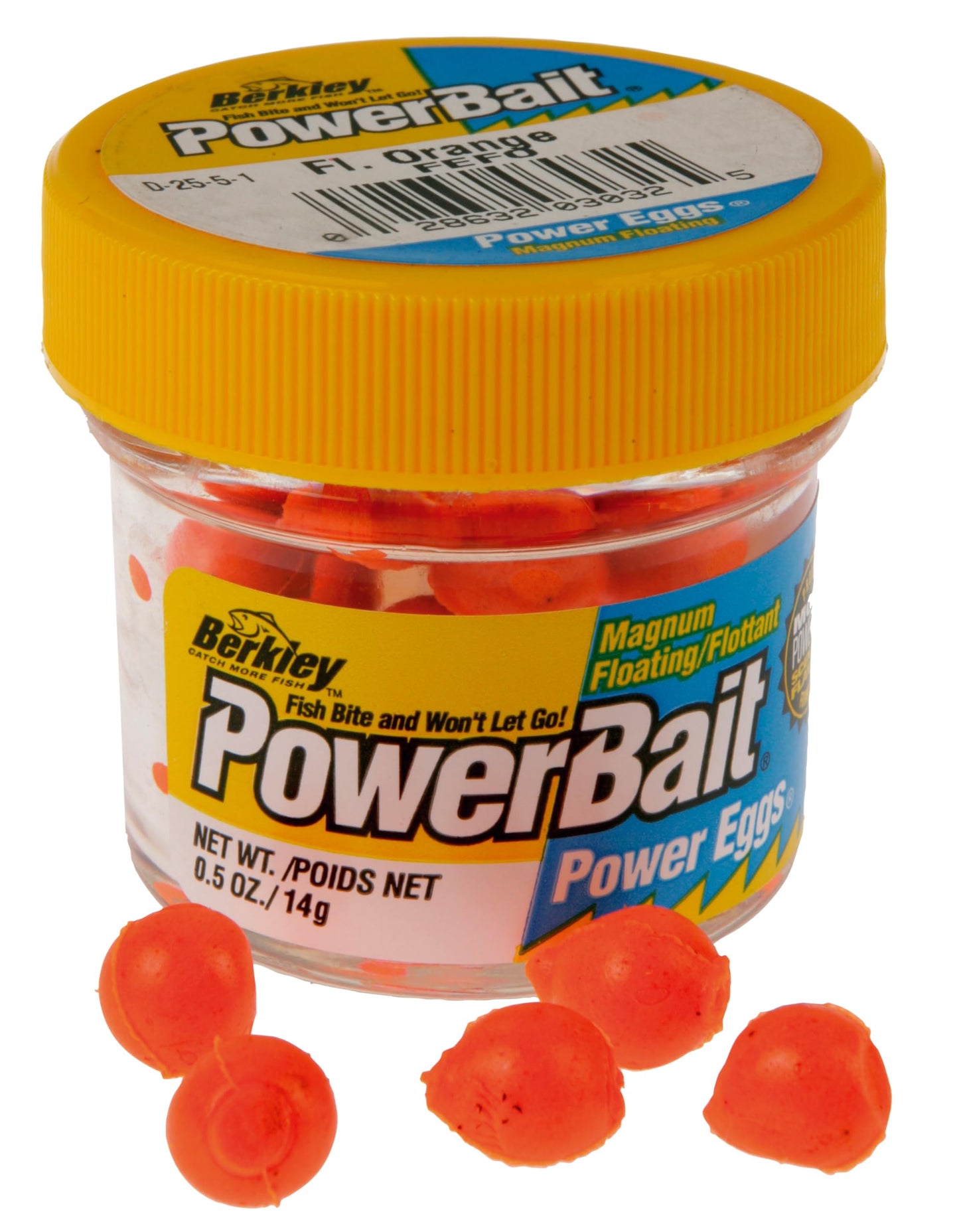 Berkley PowerBait Power Eggs Floating Magnum , Fluorescent Orange - Original Scent