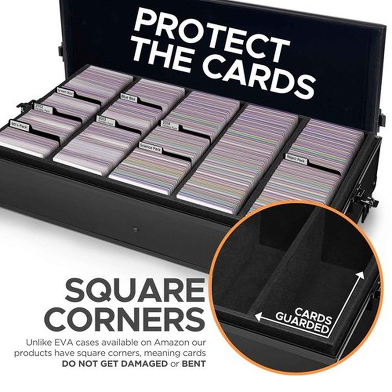 The Big Black Metal Box (BBB Edition) | Case Is Compatible with Cards Against Humanity, All Standard Card Games (Game Not Included) | Includes 8 Dividers | Fits up to 2500 Loose Unsleeved Cards, Boks