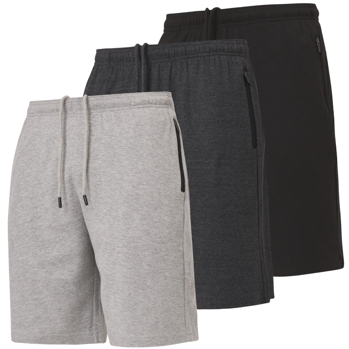 Ultra Performance 3 Pack Mens Shorts Casual Men's Athletic Short Workout Gym Shorts for Men with Zipper Pockets, Small - 5X