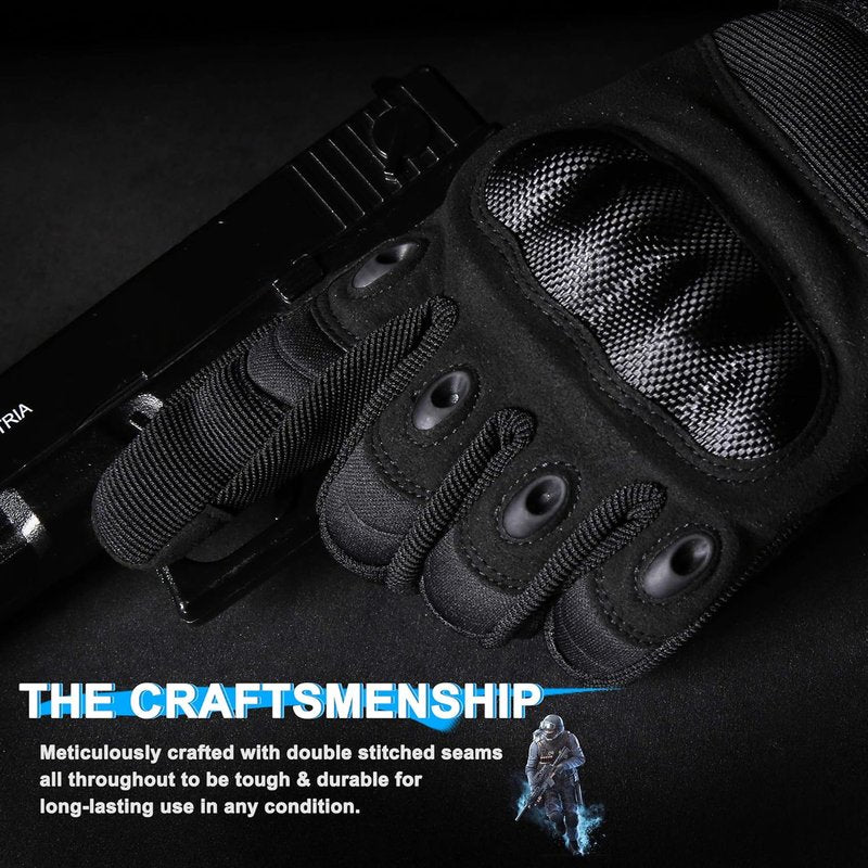 Tactical Gloves for Men - Touchscreen Airsoft & Paintball Motorcycle Gear | Durable & Comfortable Fit