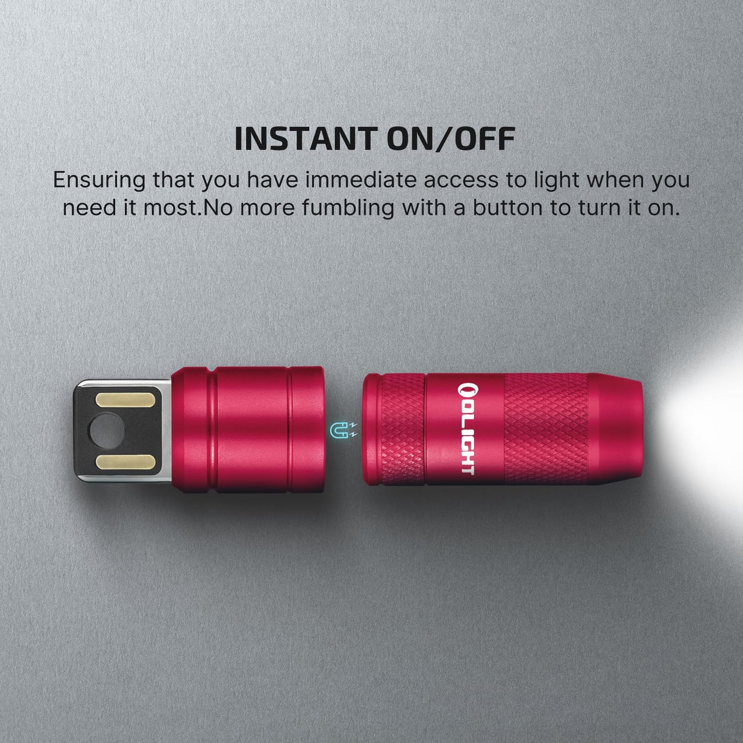 OLIGHT IMINI 2 Rechargeable EDC Keychain Mini Flashlight Passionate Red
