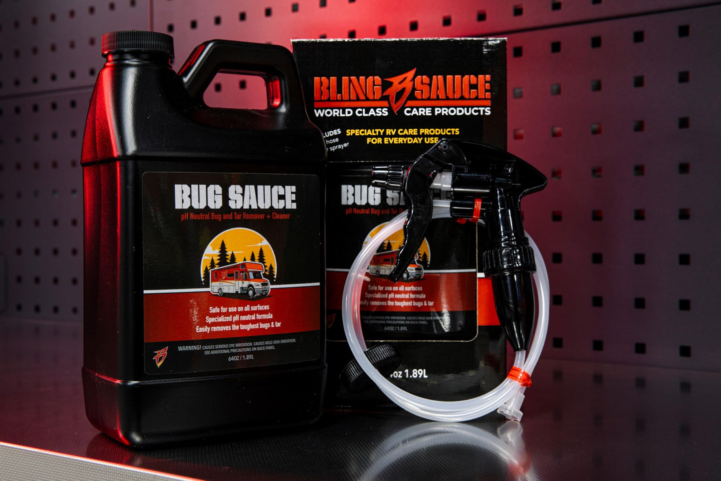 Bling Sauce Bug Sauce, pH Neutral Bug and Tar Remover Plus Cleaner for RVs, 64 oz.