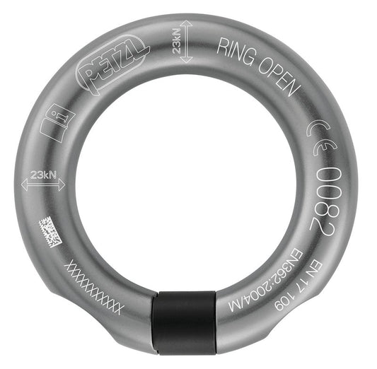 Petzl Ring Open Gated Ring - Black