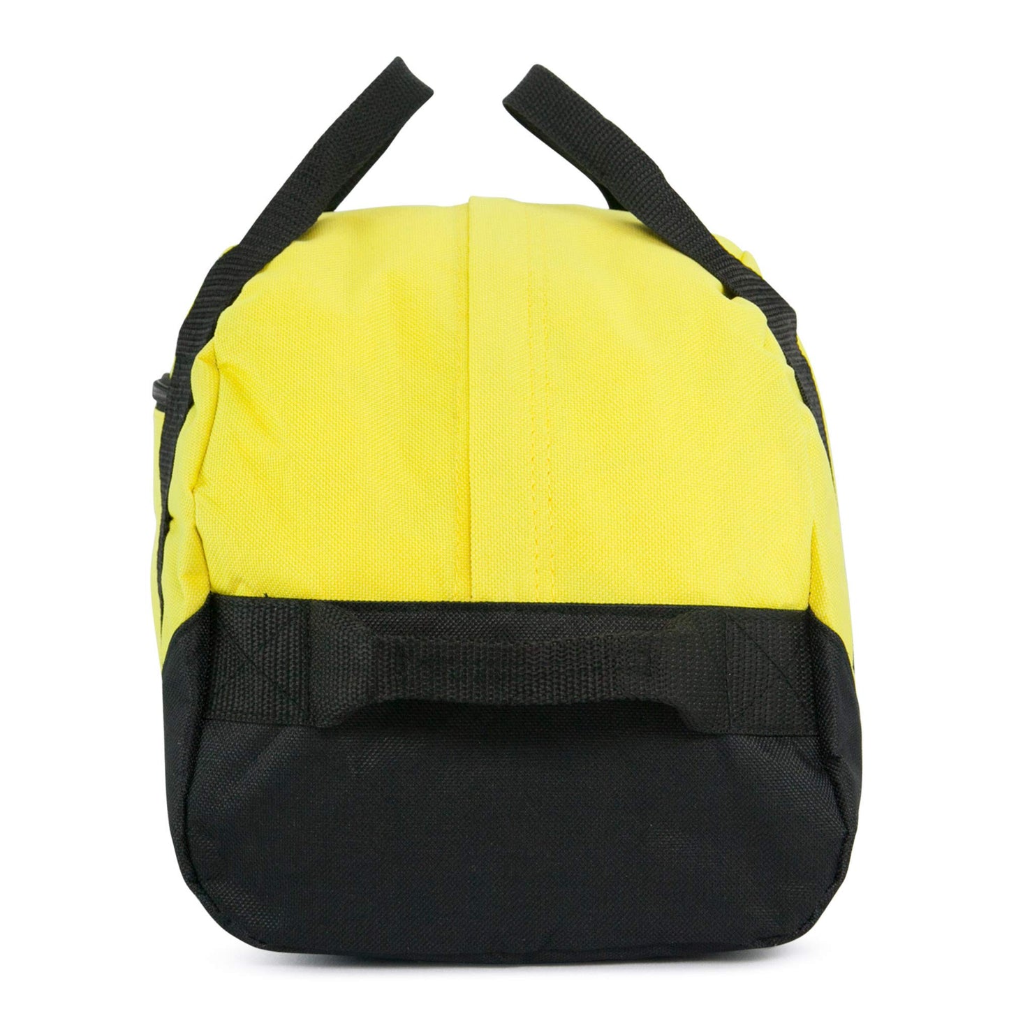 12" Mini Two Tone Duffle Bag in Gold Yellow