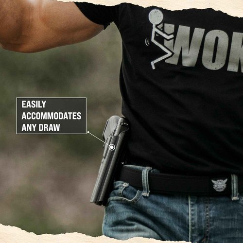 We The People Holsters - Carbon Fiber - Right Hand - OWB Holster Compatible with Glock 19/19X/MOS / 23/MOS / 32/MOS / 44/45/MOS RDS