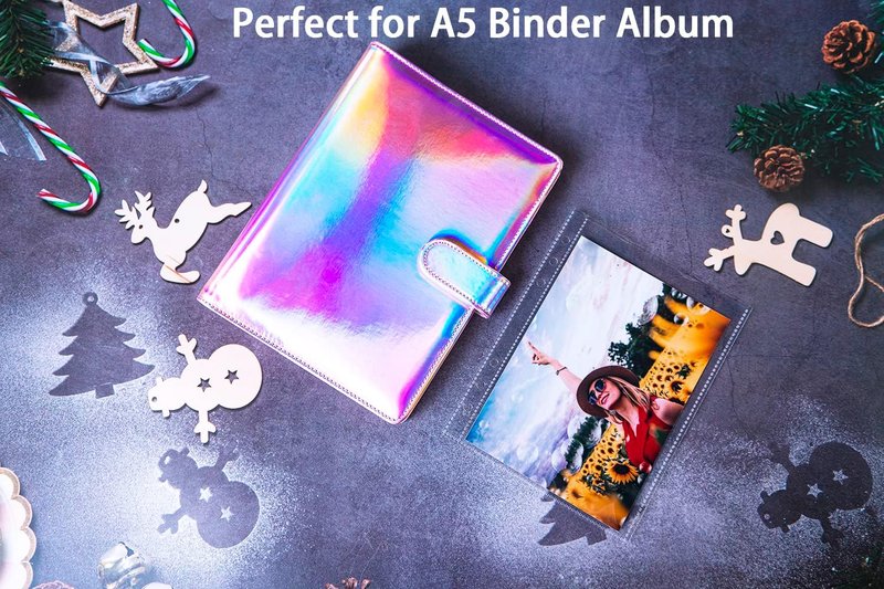 Ultra-Clear 5x7' Photocard Sleeves - 30 Pack, Double-Sided Top Loading for A5 Binders | Perfect for Photos & Postcards