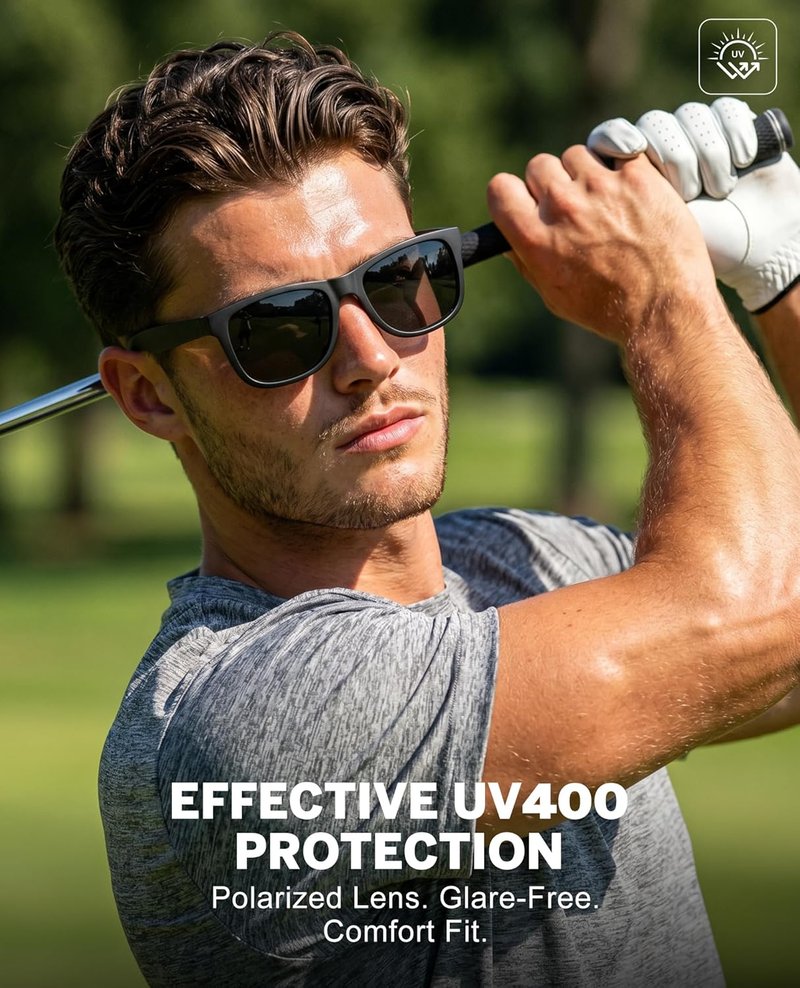 KALIYADI Polarized Sunglasses for Men - Classic UV400 Protection for Driving, Fishing & Golf