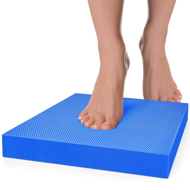 Balance Pad- Foam Balance Pad for Workout, Non-Slip & Water-Resistant Stability Trainer Mat, Soft TPE Exercise Foam Mat for Rehabilitation Stability,Physical Therapy,Fitness,Yoga (15.7" * 13" * 2")