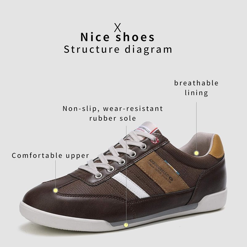 Men's Casual Sneakers - Breathable Comfort Walking Shoes for Men | Stylish & Lightweight Design