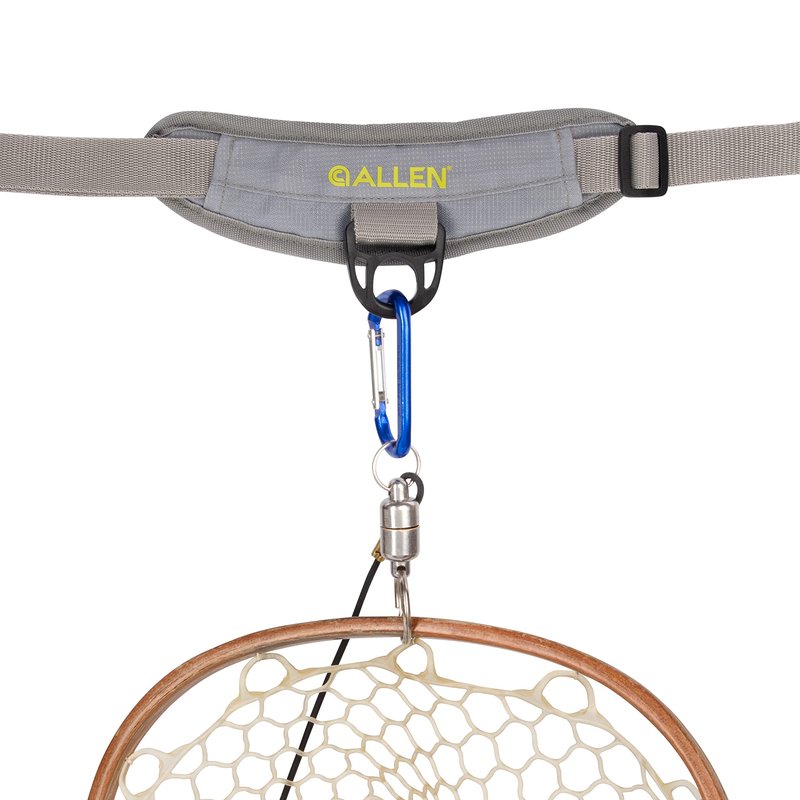 Allen Company Boulder Creek Fly Fishing Chest Pack, Fits up to 6 Tackle/Fly Boxes, Gray/Lime