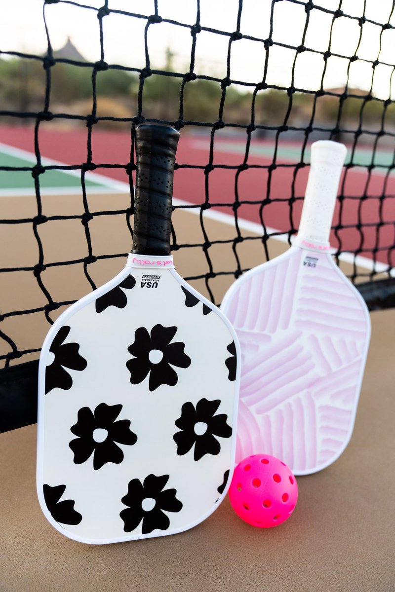 Let's Rally USAPA Approved Fiberglass Pickleball Paddle (Pickle Pink) – Cute Pickleball Paddle for Women, Indoor & Outdoor Use, Lightweight Pickleball Rackets