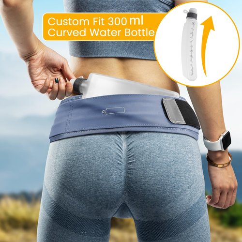 Aore Life Running Belt, Fanny Pack with Water Bottle Holder, Running Belt for Men Women, Hydration Belt, Running Gear, Phone Holder for Running