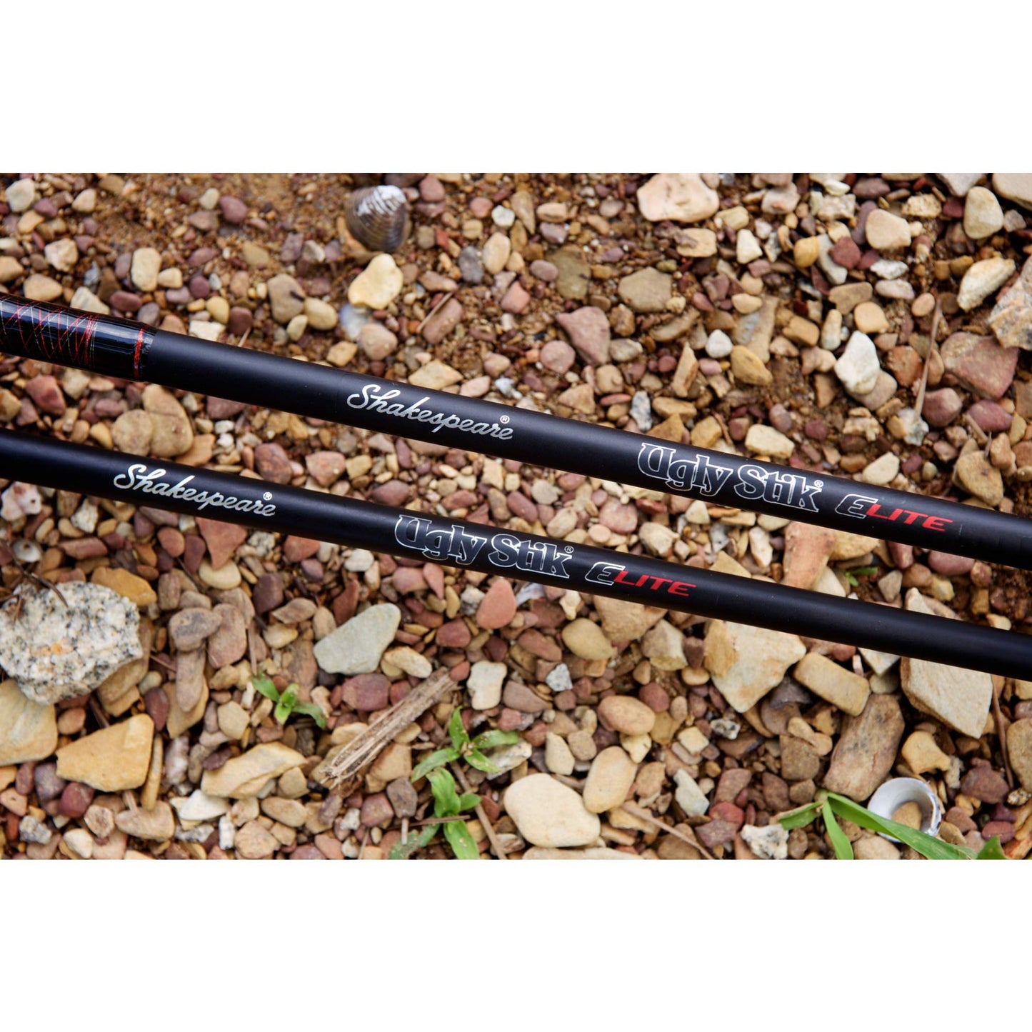 Ugly Stik 7’ Elite Spinning Fishing Rod and Reel Spinning Combo, Ugly Tech Construction with Clear Tip Design, 7’ 2-Piece Fast Action Rod