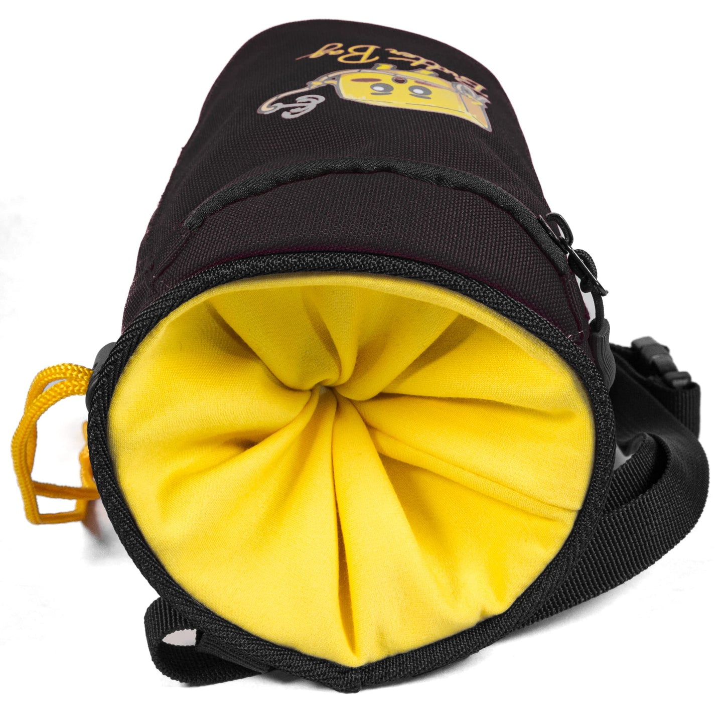Nips and Randy Chalk Bag Rock Climbing | Bouldering | Butter Bag | Cell Phone Pocket and Adjustable Waist Strap | Cute | Funny | Nips and Randy | Weightlifting | Bodybuilding (Black)