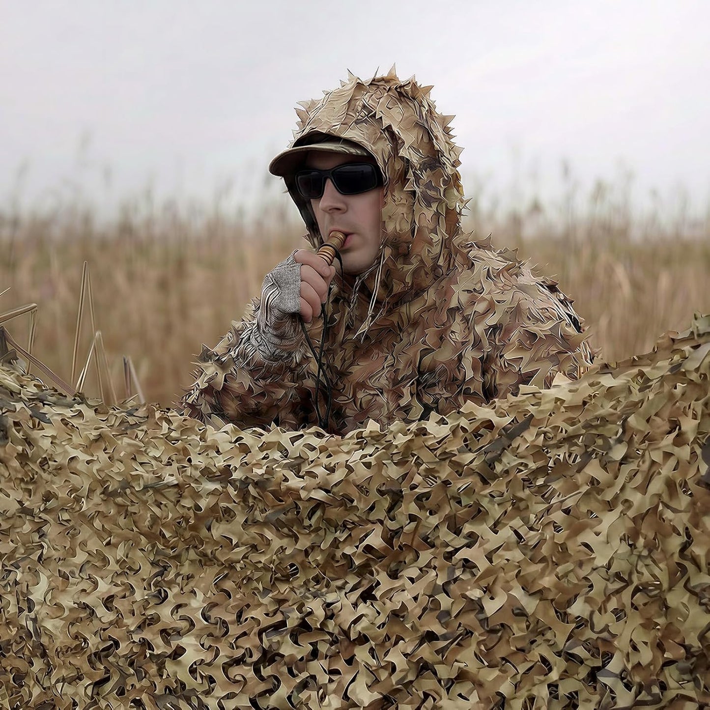 Camo Netting for Hunting | Bulk Roll Military Sunshade | Versatile Outdoor Covering