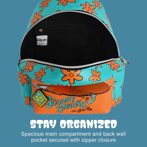 Concept One Scooby Doo Mini Backpack, Scooby Snacks Small Travel Bag for Men and Women, Multi, 9 Inch