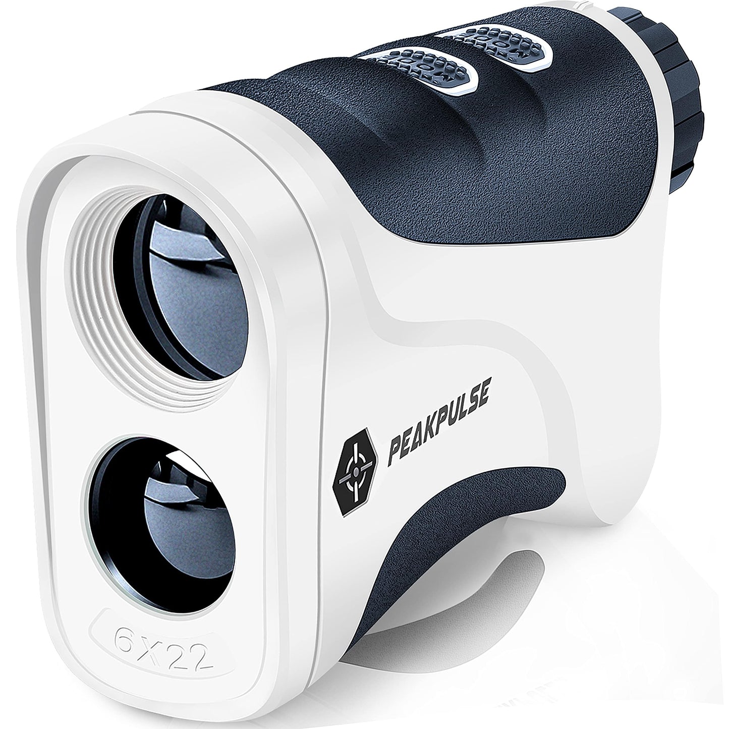 PEAKPULSE Golf Rangefinder 650 Yards with Pin Seeker & 6X Magnification - High Clarity LCD Display, Slope Mode, Waterproof Laser Range Finder for Golfing (No Magnets)