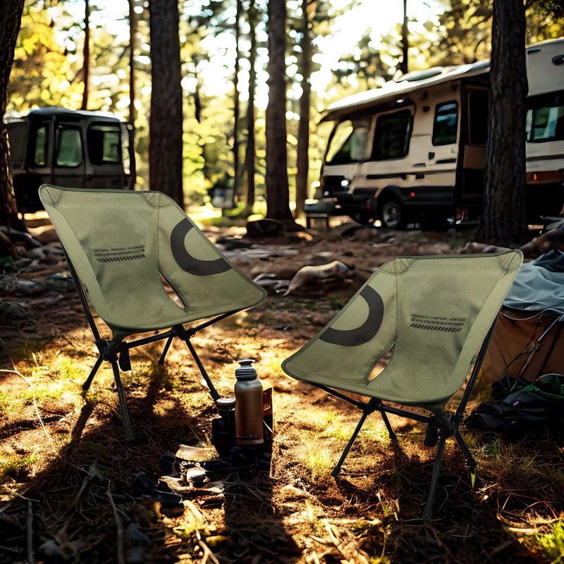 Lightweight Folding Camping Chair for Adults, Heavy Duty 270lbs Capacity Compact Backpacking Hiking Chair – Portable Durable Outdoor Chair with Ergonomic Support (Army Green)