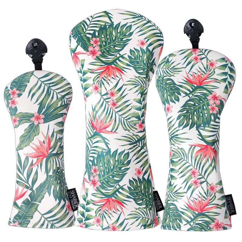 SHABIER Golf Hawaiian Style Golf Wood Club Headcover Driver Fairway Hybird Cover for Taylormade M5 M6 Fairway Club