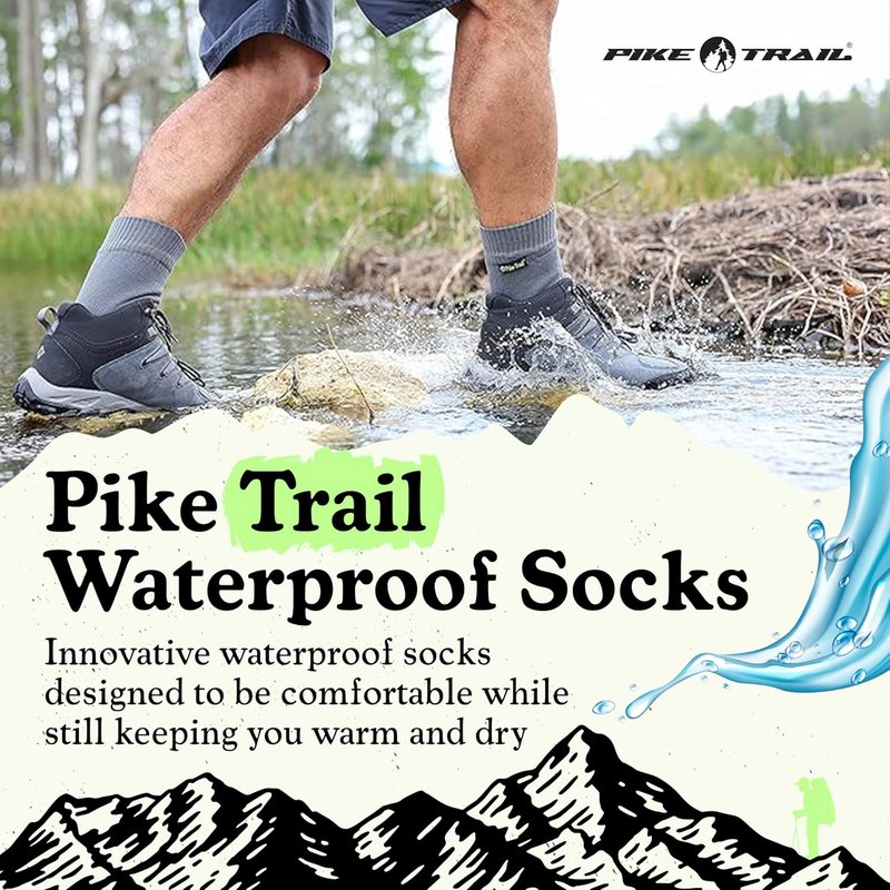 Breathable Waterproof Hiking Socks - Perfect for Trekking, Wading & Fishing | Outdoor Essentials