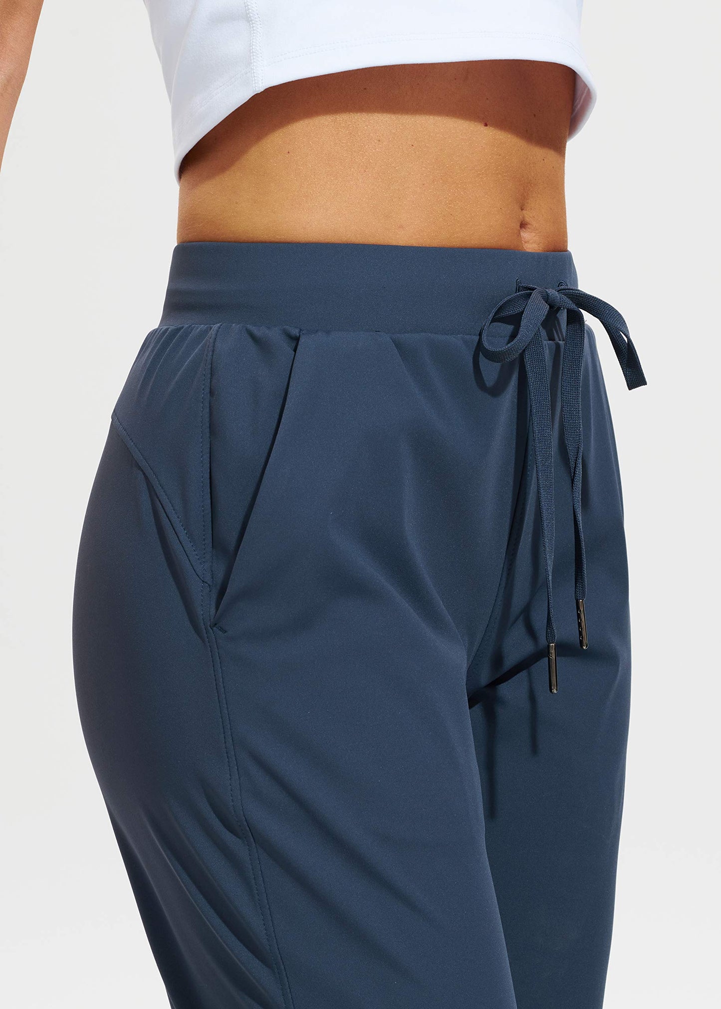 Libin Joggers for Women Petite/Regular/Tall Dance Sweatpants Athletic Workout Tapered Lounge Casual Teacher Pants for Running Yoga Cloths, Navy Blue 3XL