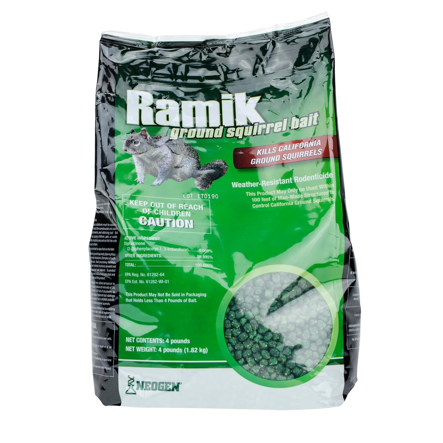 Home Pest Control - Neogen Ground Squirrel Bait for Effective Rodent Management | 1 lb