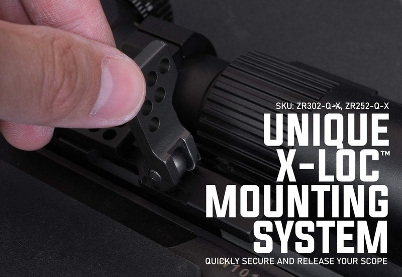 Monstrum Slim Profile Series Cantilever Offset Dual Ring Picatinny Scope Mount with Quick Release | 30 mm Diameter | Black