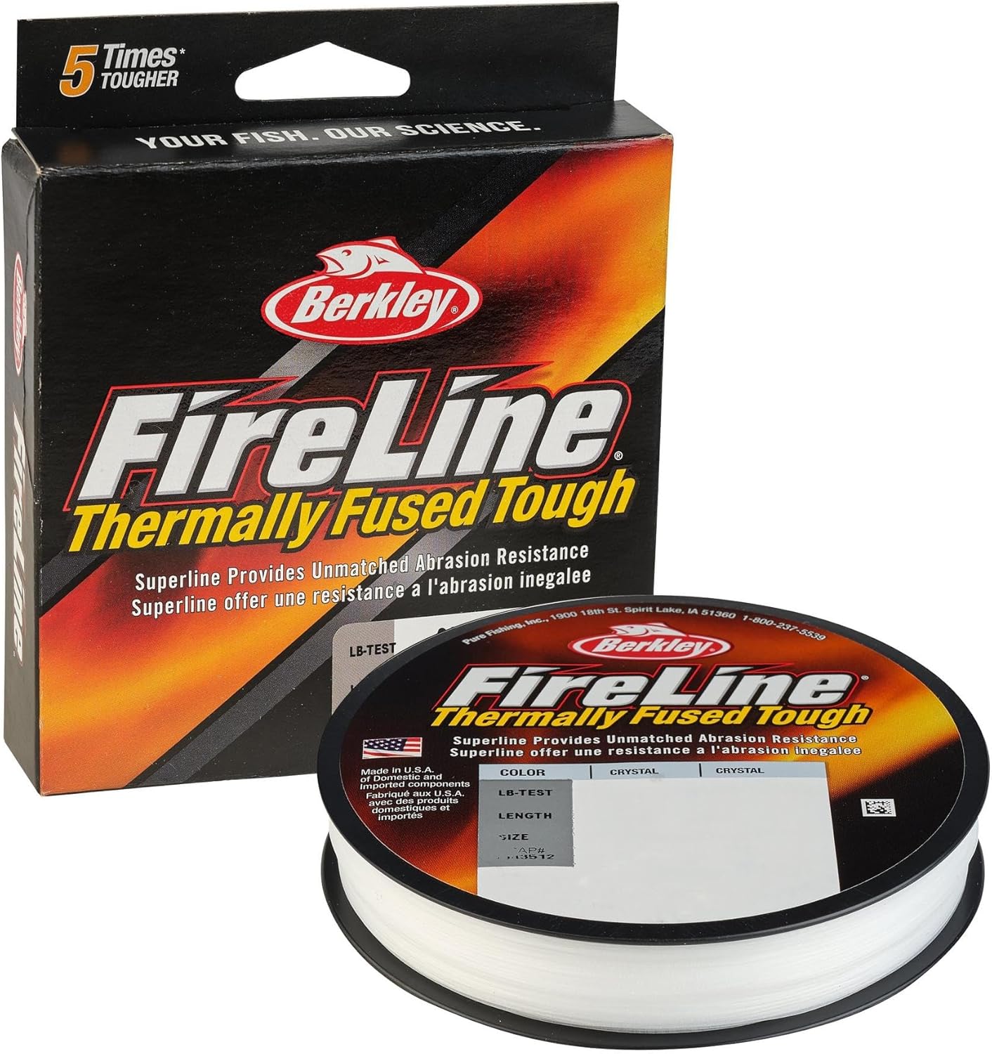 Berkley FireLine Superline Fishing Line - Durable, High-Performance Braided Line | 150 Yards, Clear