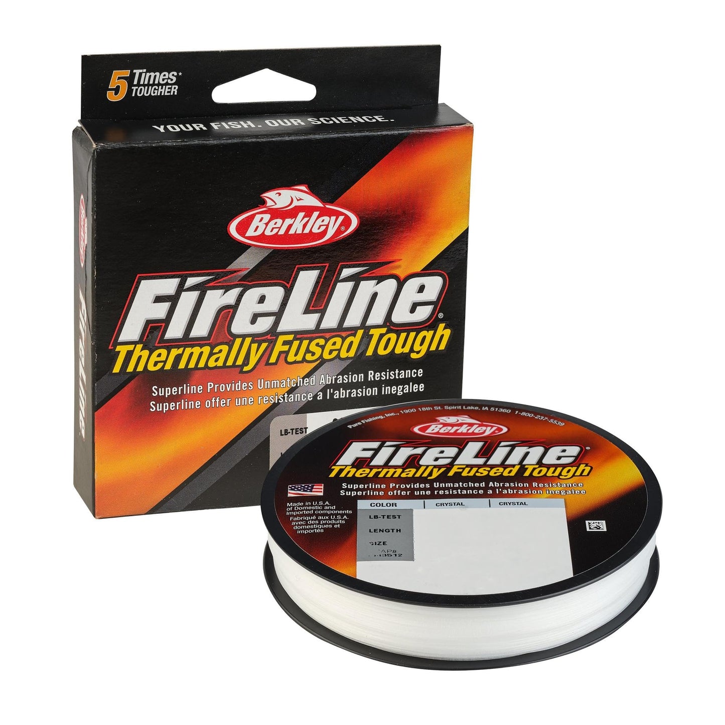 Berkley FireLine® Superline, Smoke, 17lb | 7.7kg, 125yd | 114m Fishing Line, Suitable for Freshwater Environments