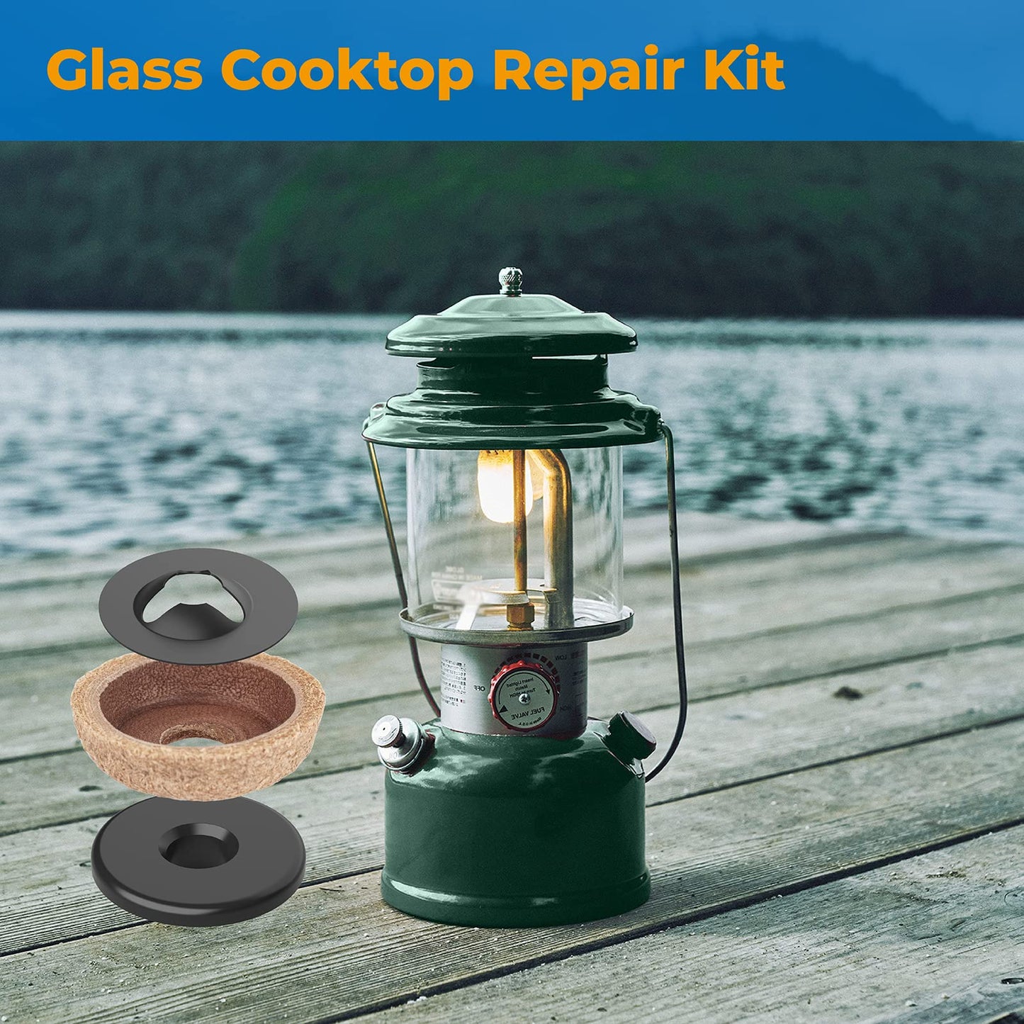 3000005094 Lantern & Stove Pump Cup Replacement for Coleman Kerosene Stove Fuel Pump Repair Kit,Gas Lantern Lamp Camping Stove Replacement Parts