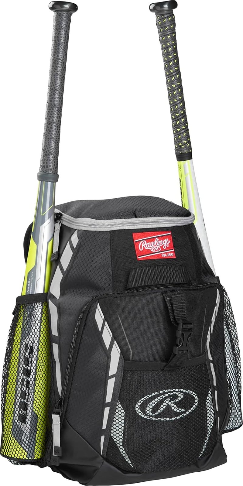 Rawlings R400 Baseball & Softball Backpack - Durable Equipment Bag for T-Ball, Recreation & Travel | Multiple Colors Available