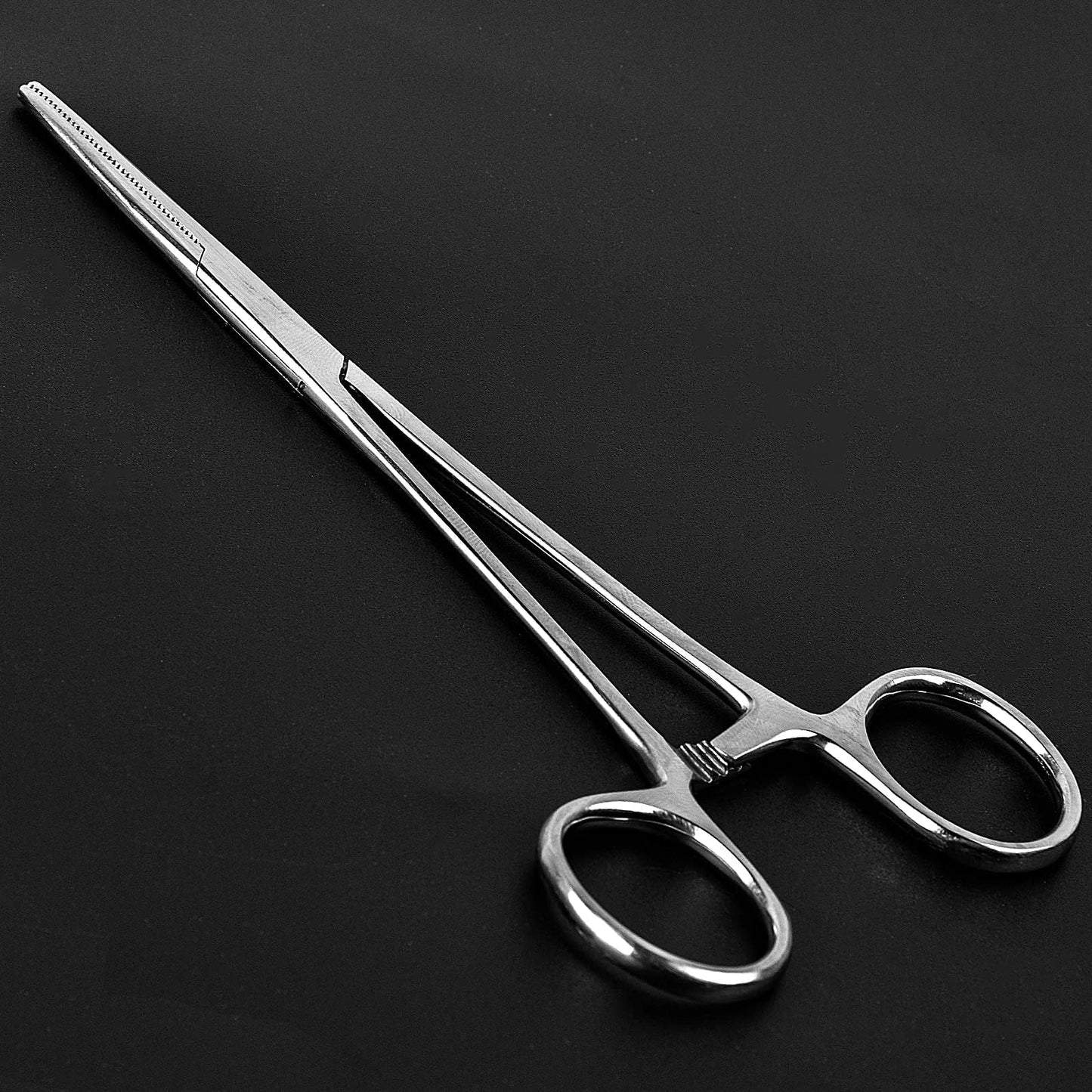 SF 6.3inch Fishing Hook Remover Fly Fishing Forceps Hemostats Straight Stainless Steel Silver Fishing Pliers 1Pcs