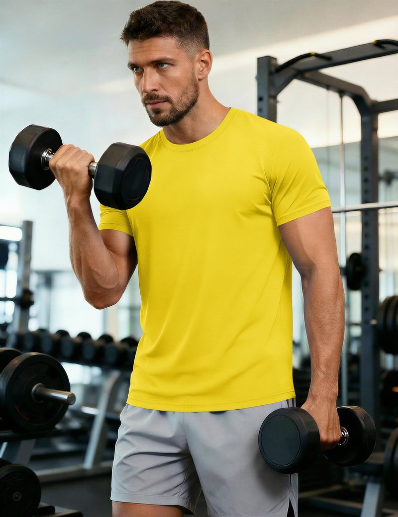 Men's UPF 50 T Shirts Running Shirts Dry Fit Summer Top Tee Cool Active Shirts Short Sleeve Athletic T-Shirts