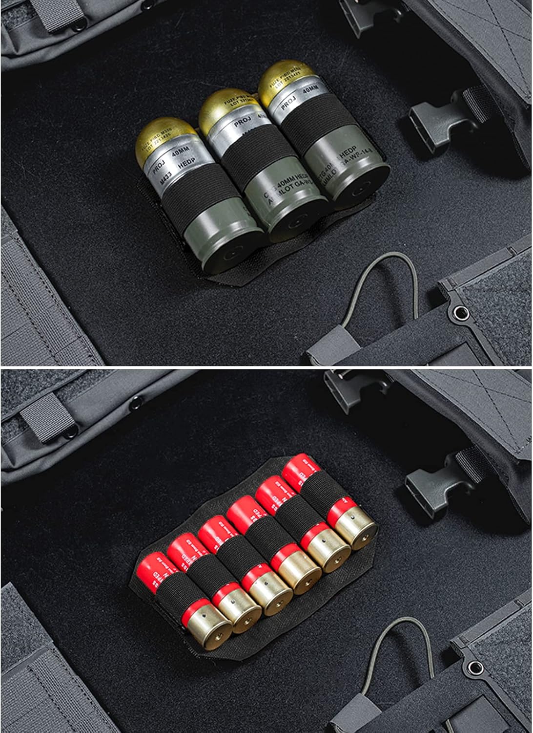 Tactical Bag Insert - Modular Elastic Loop Organizer Pouch | Hook & Loop Attachment for Backpack Accessories