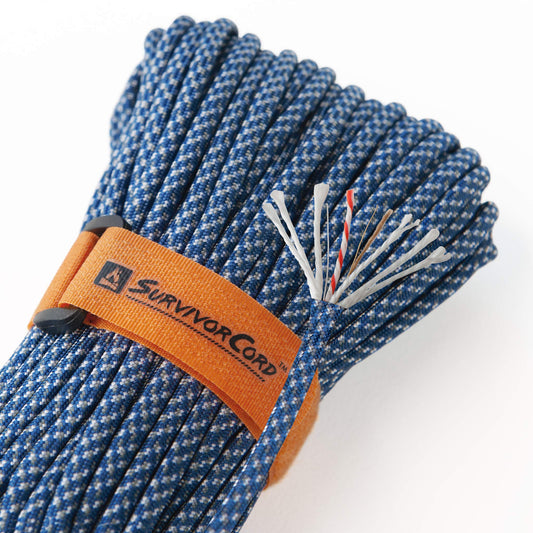 SurvivorCord Paracord - From Titan Survival - Patented 620LB Strength 550 Military Paracord with 3 Strands - Heavy Duty 550 Hank Cord Camping & Outdoor - Paracord with Firestarter & Survival Cord