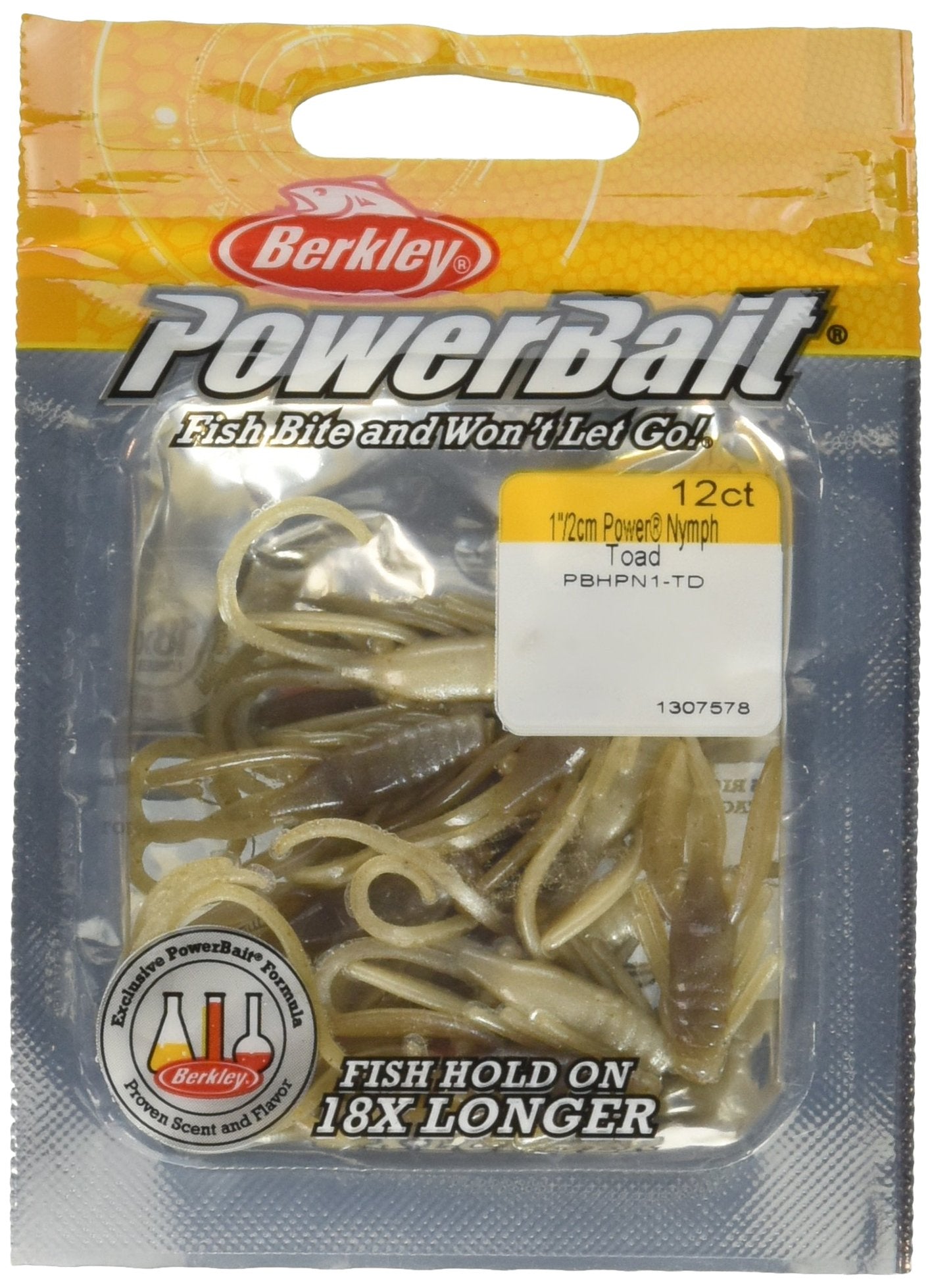 Berkley PowerBait Power Nymph , Toad, 1" (12 Count)