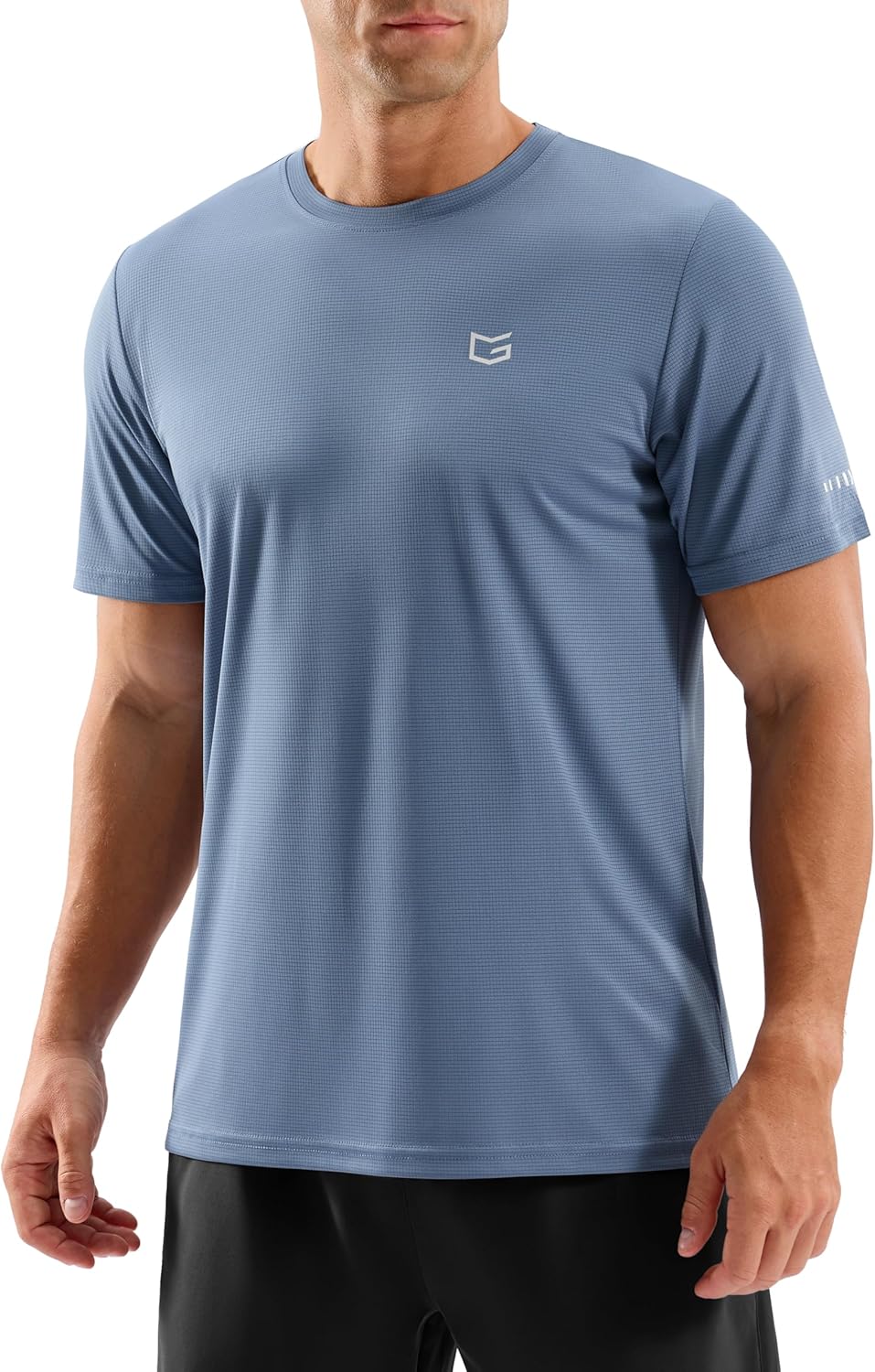 Men's Breathable Grid T-Shirts - Lightweight Dry Fit UPF 50+ Sun Protection Tee for Running & Hiking