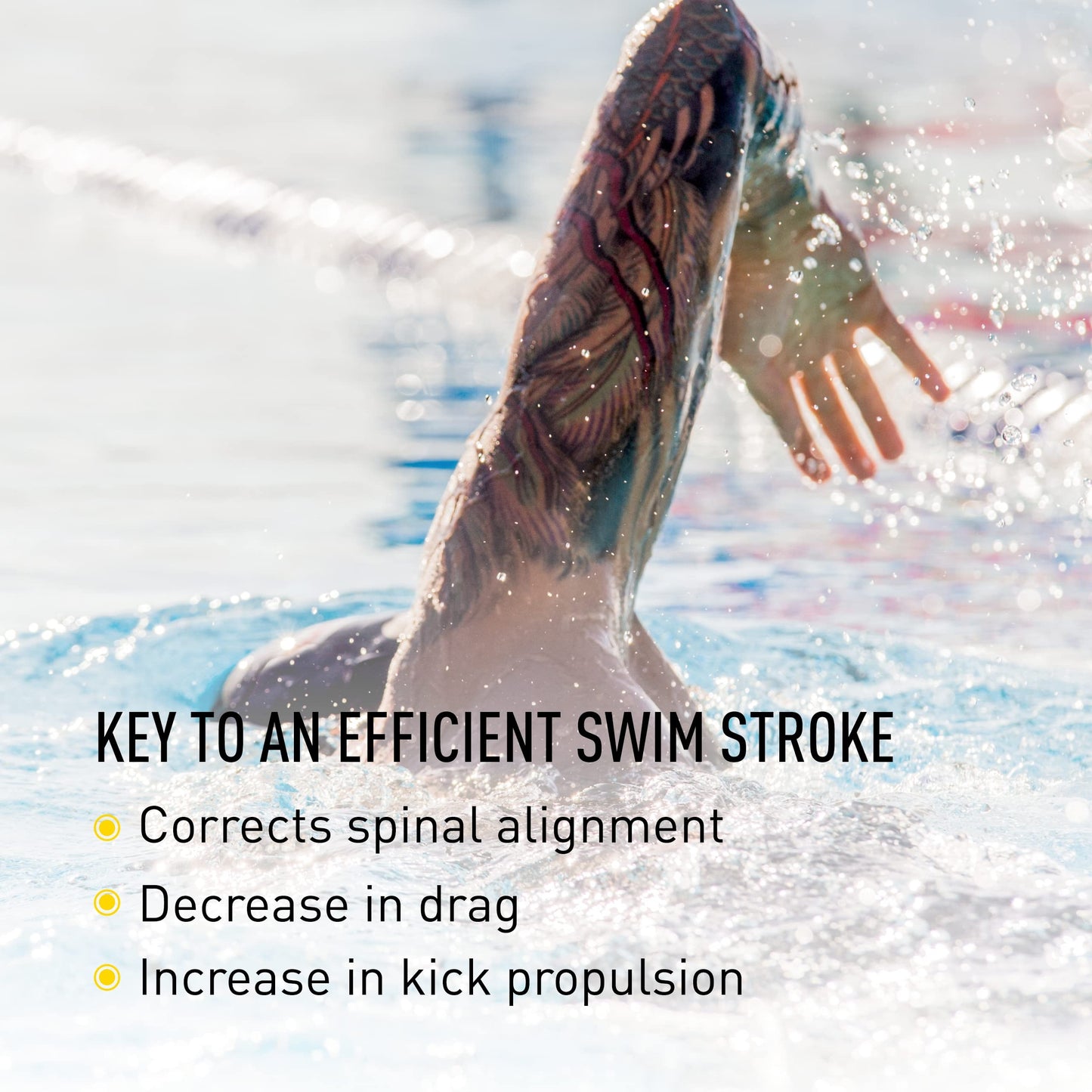 FINIS Posture Trainer Swim Tool - Head Alignment for All Four Strokes - Improves Body Position & Stroke Efficiency