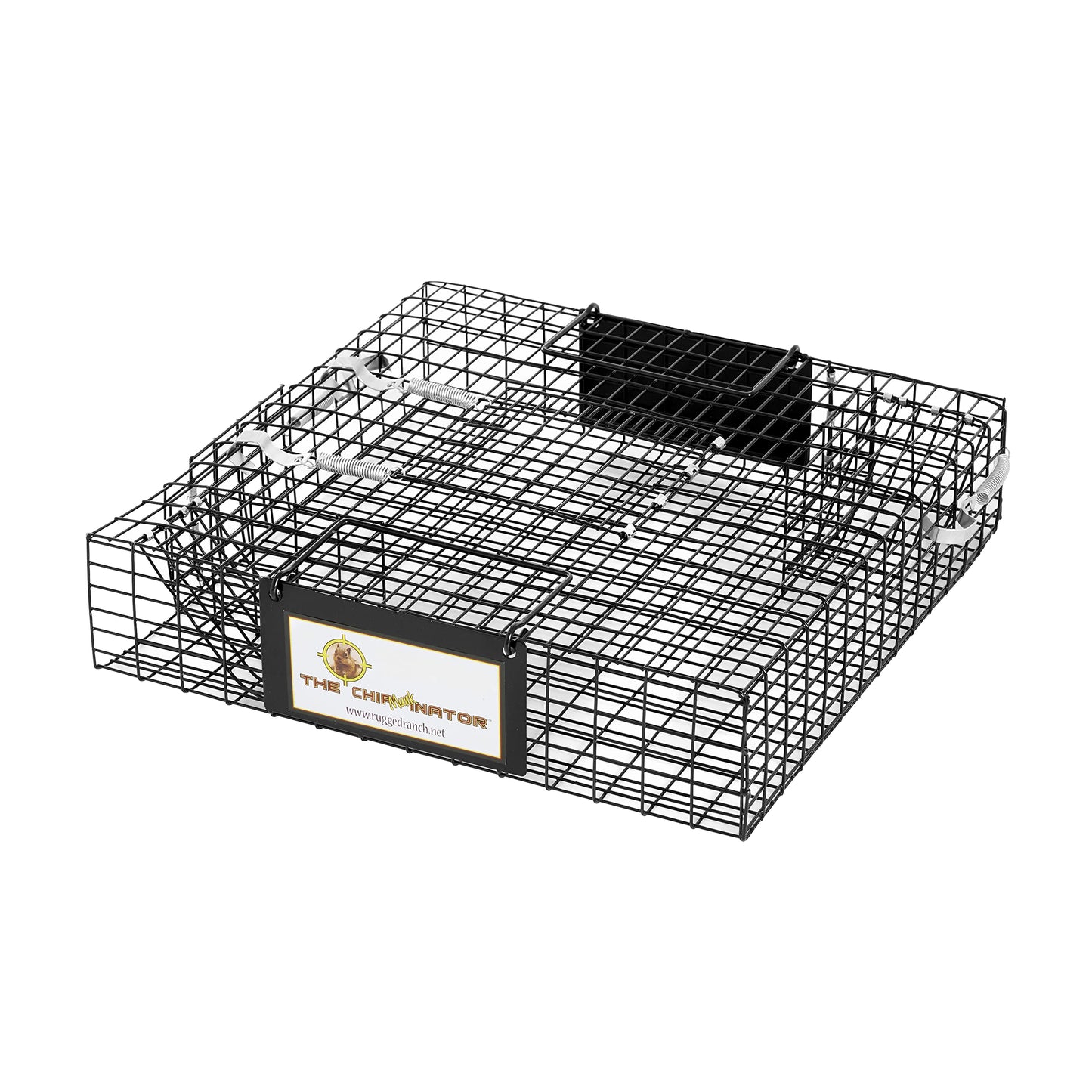 Rugged Ranch 2-Pack Chipmunkinator Multi-Catch Chipmunk Trap, Wire Cage, 14.5"x4"x14.5" Each - Live Catch-and-Release, 2-Door Humane Rodent Control, No-Poison Outdoor Use