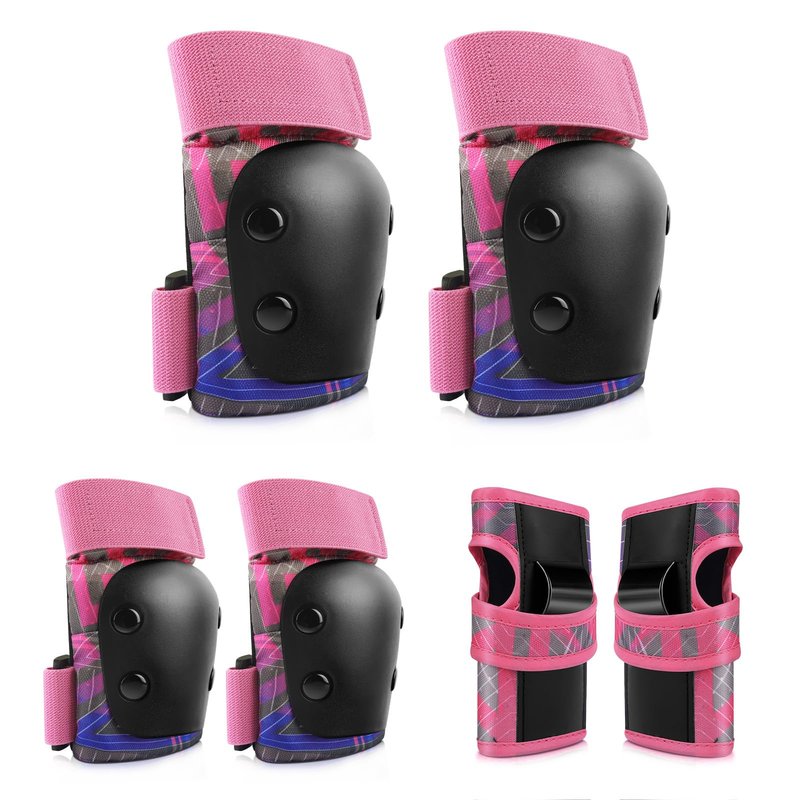 YooxArmor Toddler Knee Pads and Elbow Pads Set for Kids 3-5/5-8, Kids Wrist Guards for Roller Skating,Cycling, Skateboard, Inline Skating, Scooter Riding Sports