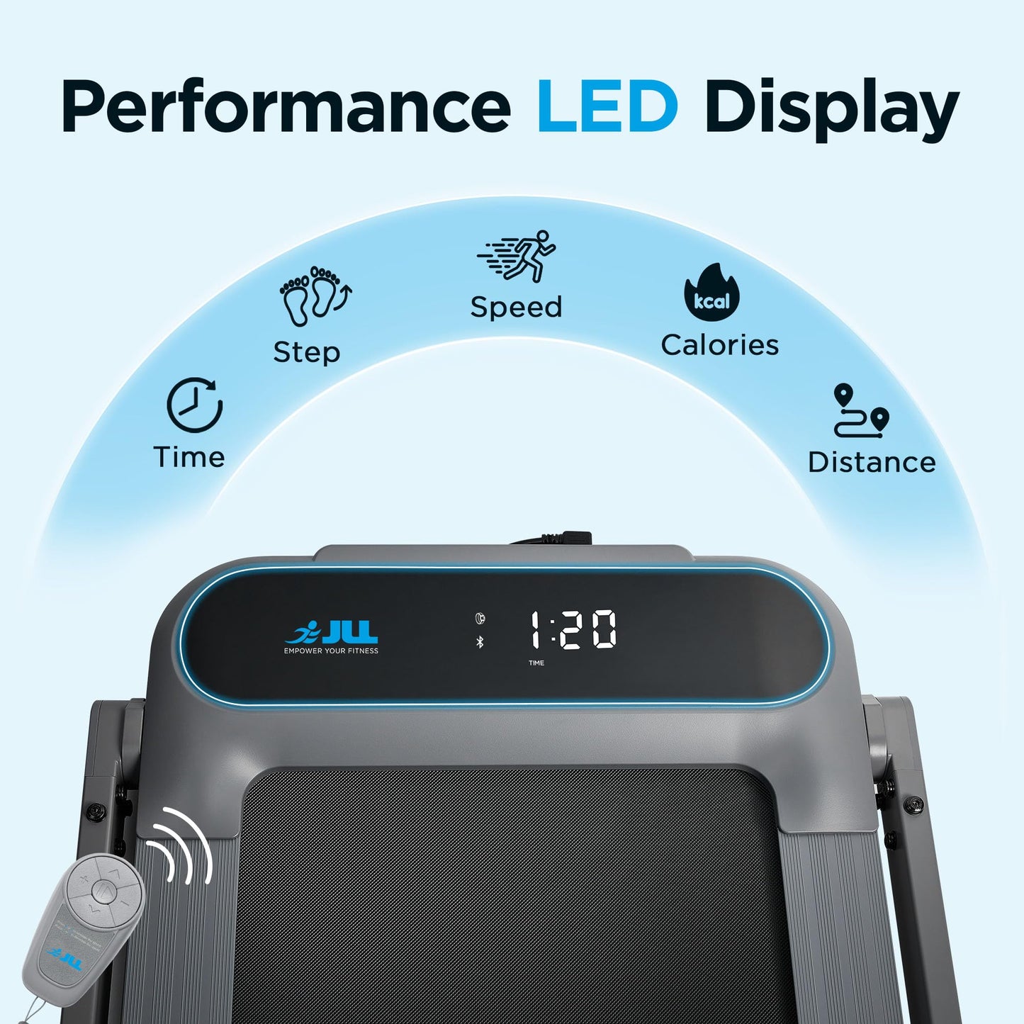 JLL Smart 2 in 1 Walking Treadmill Pad for Home Exercise
