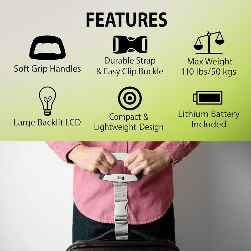 Luggage Scale - Portable Digital Weight Measurement Tool | Compact Design for Travel